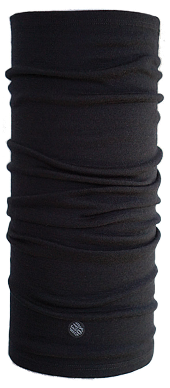 100% Australian Merino Wool Tube Black